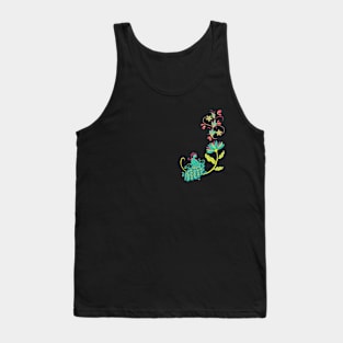 cute little peacock, bohemian design( Print on front and back) Tank Top